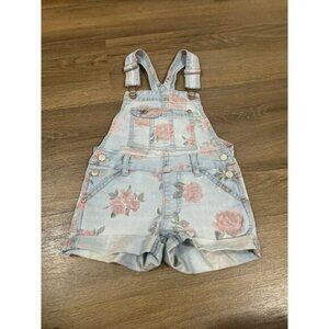 Jordache denim floral shortalls